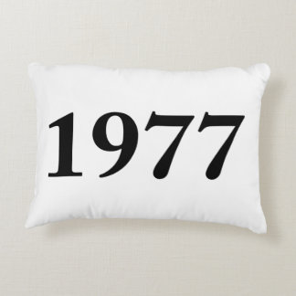 1977 for birthdays, anniversaries, celebrations decorative pillow