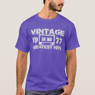 1977 Greatest Hits Vintage White T-Shirt