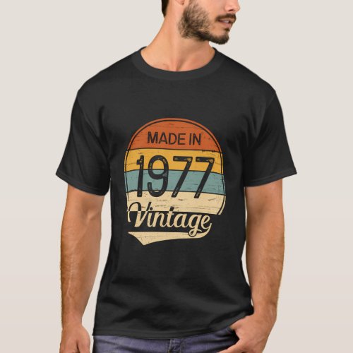 1977 Made In 1977 45Th 45 T_Shirt