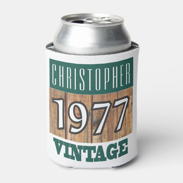 1977 Year of Birth Can Cooler (Can Front)
