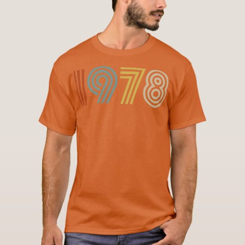 1978 Birth Year Retro Style 1 T_Shirt