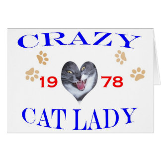1978 Crazy Cat Lady Cards