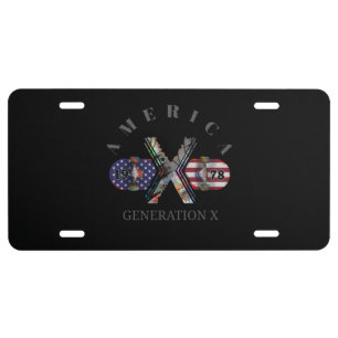 1978 Generation X American Skateboard License Plate