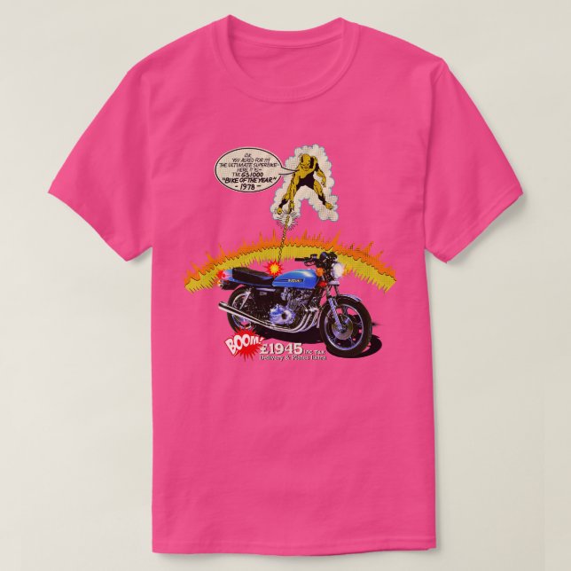 1978 GS 1000 Vintage Magazine advertising T-Shirt (Design Front)