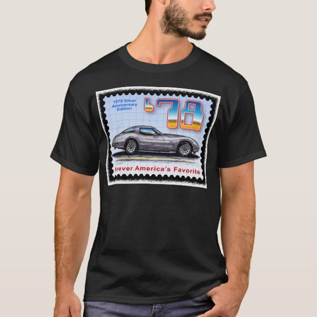 1978 Silver Anniversary Special Edition Corvette T-Shirt (Front)