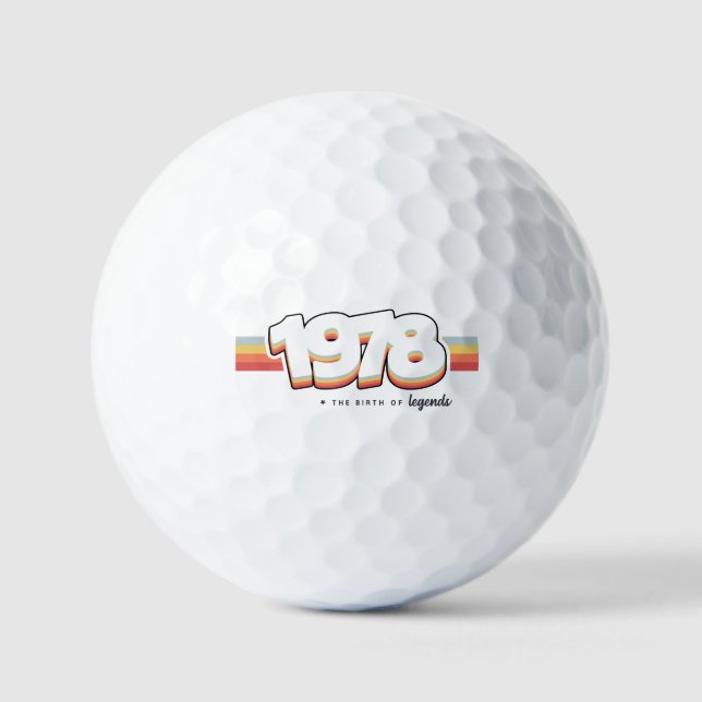 1978 The birth of legends Golf Balls (Front)