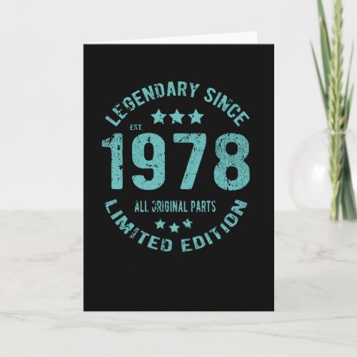 1978 Vintage Birthday Card