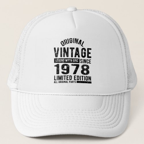 1978 Vintage Birthday Trucker Hat