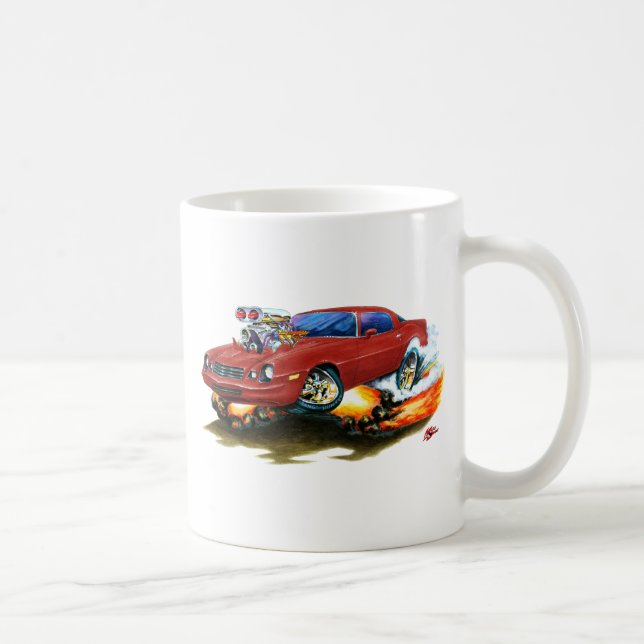 1979-81 Camaro Maroon Car Coffee Mug (Right)
