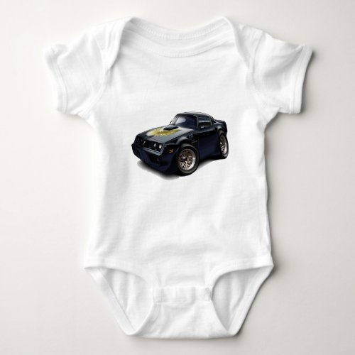 1979_81 Trans Am Black Car Baby Bodysuit