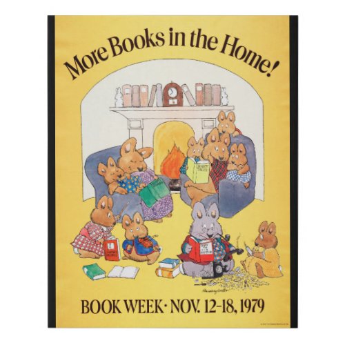 1979 Childrens Book Week Faux Canvas Print
