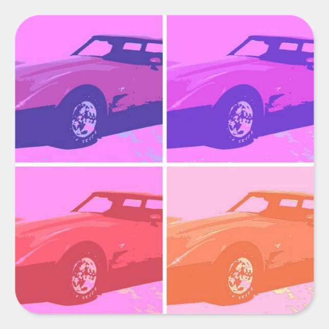 1979 Classic Cars Square Sticker (Front)