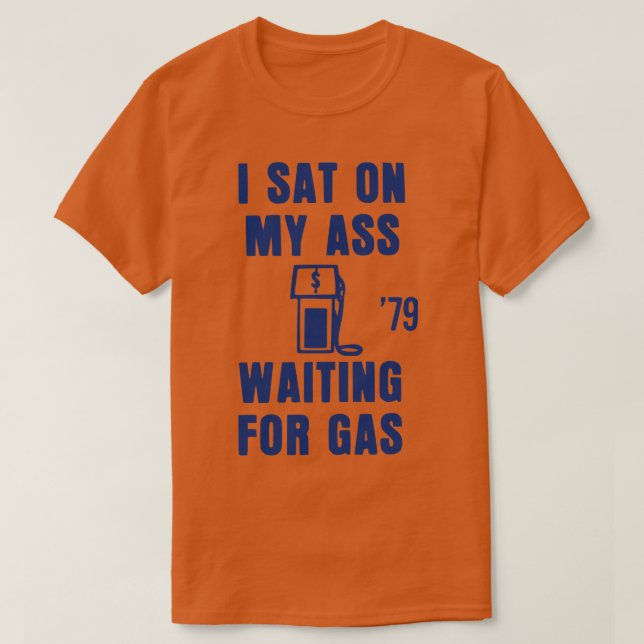 1979 Energy Crisis Vintage Political Button T-Shirt (Design Front)