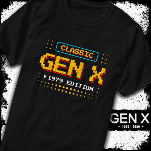 1979 Gen X Classic Retro Gamer Gaming Birthday T-Shirt