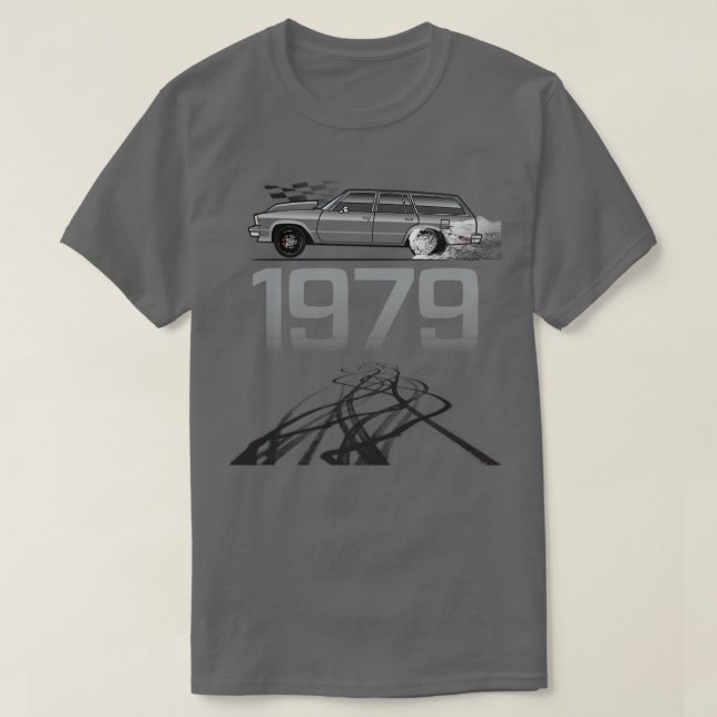 1979 multi Color Wagon T-Shirt (Design Front)