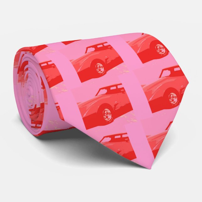 1979 Red Classic Car Tie (Rolled)