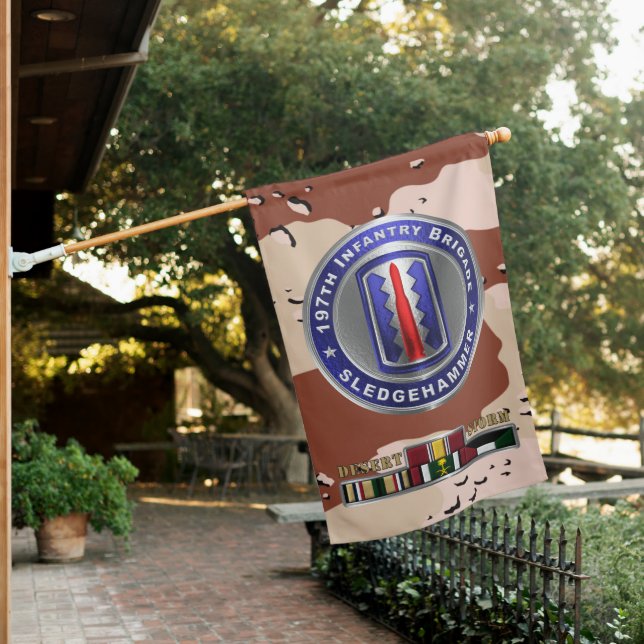 197th Infantry Brigade Desert Storm Veteran  House Flag (In SItu)