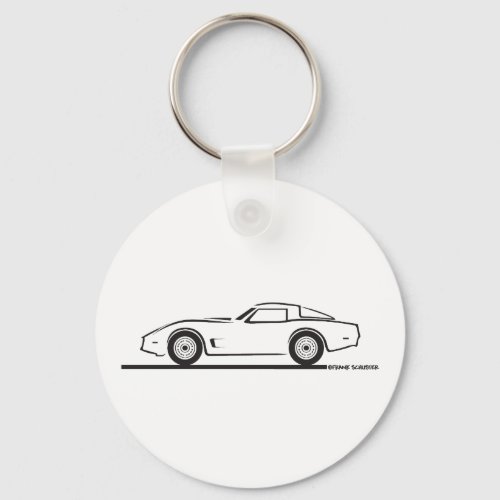 1980_82 Chevrolet Corvette Keychain