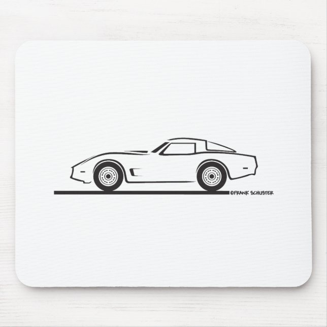 1980-82 Chevrolet Corvette Mouse Pad (Front)