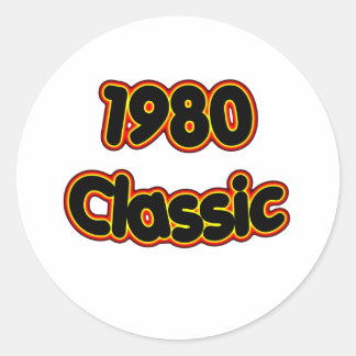 1980 Classic Round Sticker