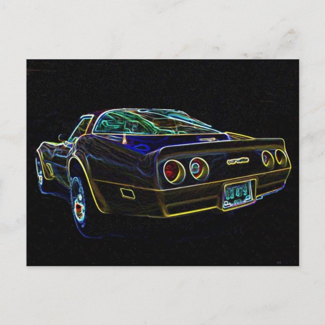 1980 Corvette Postcard (Front)