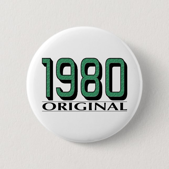 1980 Original Pinback Button (Front)