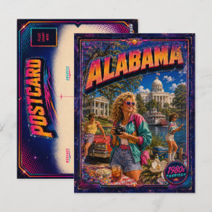 1980s Alabama Postcard 80s Retro
