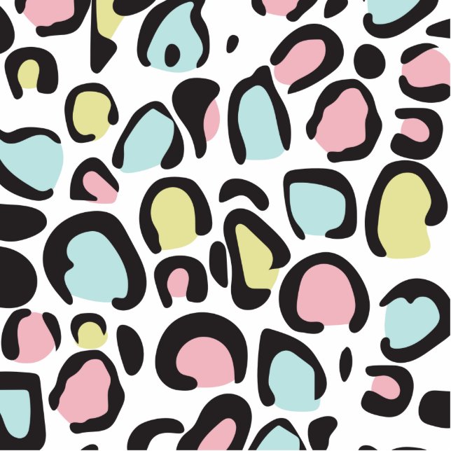 1980s Animal print pattern Cutout (Front)