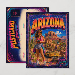 1980s Arizona Postcard 80s Retro