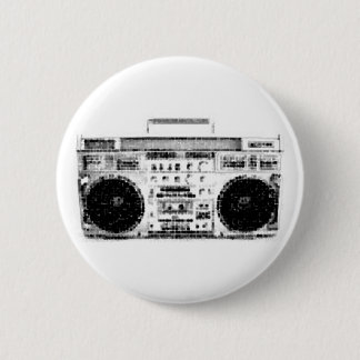 1980s Boombox Button