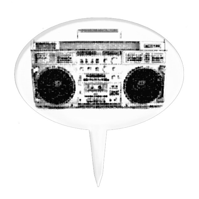 1980s Boombox Cake Topper (Front)