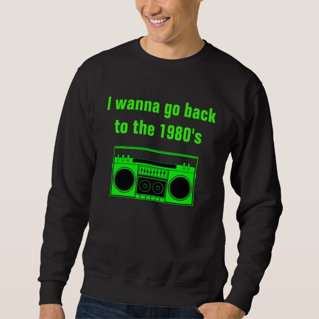 1980's boombox - SWEATSHIRT - M (Front)
