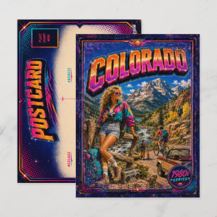 1980s Colorado Postcard 80s Retro