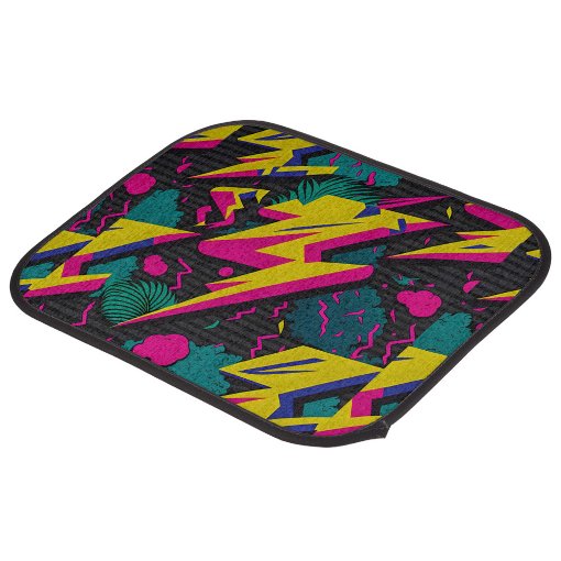1980's Colorful Artwork Car Floor Mat | Zazzle