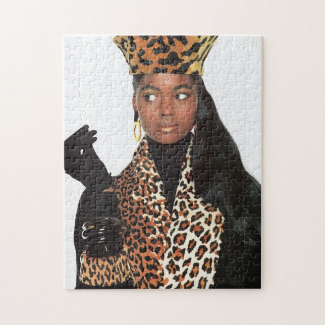 1980s Fashion Leopard Print Jigsaw Puzzle (Vertical)