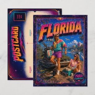 1980s Florida Postcard 80s Retro