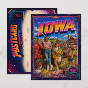 1980s Iowa Postcard 80s Retro