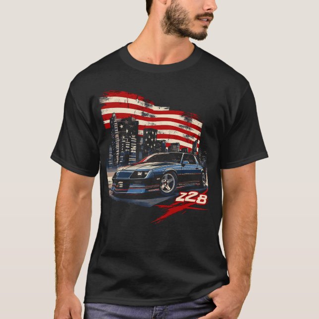 1980'S Iroc Iroc-Z Muscle Car American Muscle Retr T-Shirt (Front)