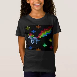 1980s Lite Brite Unicorn and Rainbow Nostalgia T-Shirt
