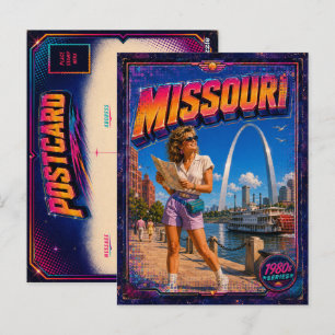 1980s Missouri Postcard 80s Retro
