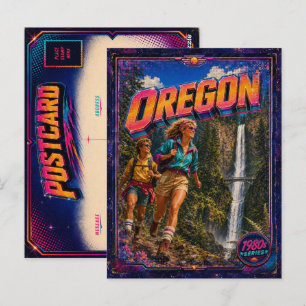 1980s Oregon Postcard 80s Retro