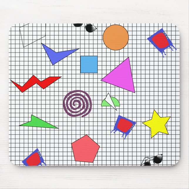1980's Pattern Mouse Pad (Front)