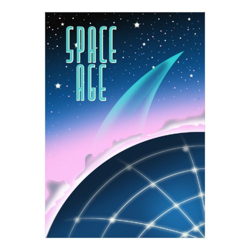 1980s space race poster