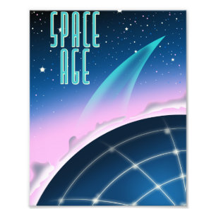 1980s space race poster