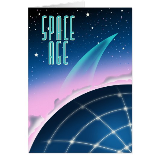 1980s space race poster cards (Front)