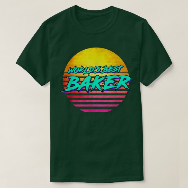 1980s Style Baking gift idea for Baker  T-Shirt (Design Front)