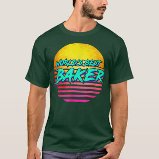 1980s Style Baking gift idea for Baker T-Shirt