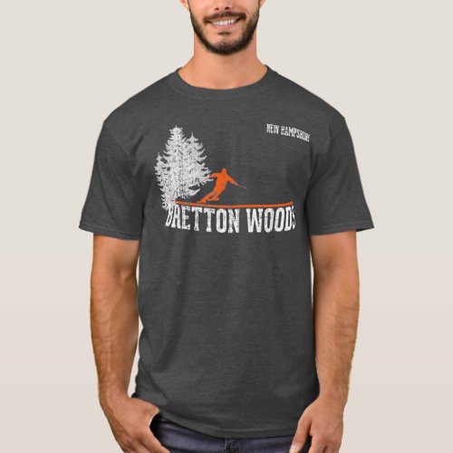 1980s Style Bretton Woods NH Vintage Skiing T_Shirt