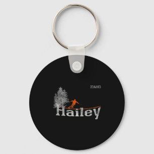 1980s Style Hailey Idaho Vintage Skiing Keychain