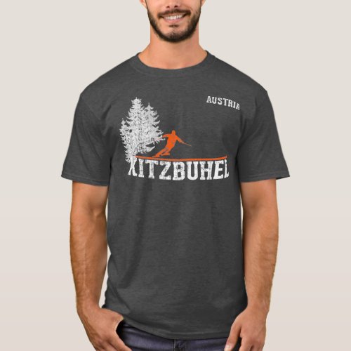 1980s Style Kitzbuhel Aus Vintage Skiing T_Shirt